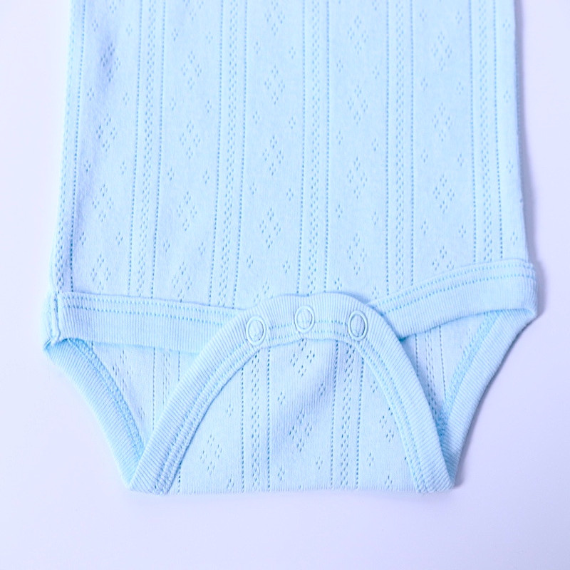 3M Sleeveless Jacquard Cotton Breathable Summer Baby Onesie 6 colors